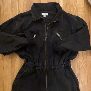 Topshop-Long denim jumper.